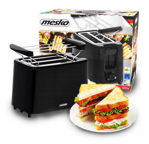 TOSTER OPIEKACZ KANAPEK 6 POZIOMÓW 900W GRZANKI RUSZT DO BUŁEK FUNKCJA STOP zdjęcie 3