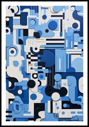 Plakat 61x90,5cm Niebieski Labirynt na Arena.pl