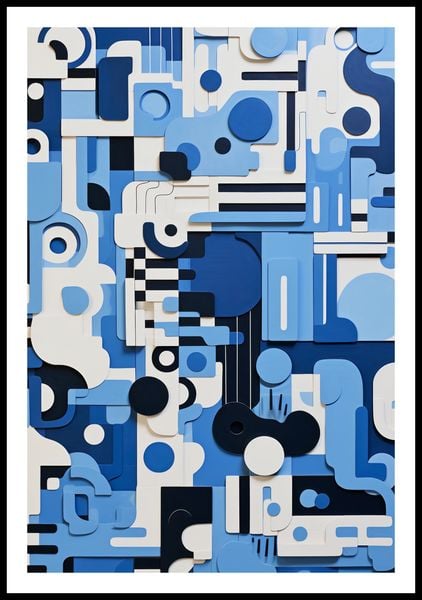 Plakat 61x90,5cm Niebieski Labirynt zdjęcie 3