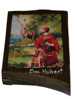 Ikona Święty Hubert patron myśliwych i leśników