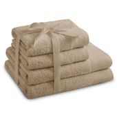 Zestaw Ręczników 2*70x140 + 2*50x100 beżowy AmeliaHome