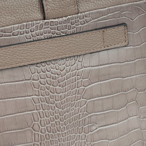 VERA PELLE torebka skórzana teczka kroko torba na laptopa V545 brązowa na Arena.pl