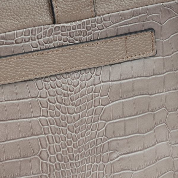 VERA PELLE torebka skórzana teczka kroko torba na laptopa V545 brązowa zdjęcie 6