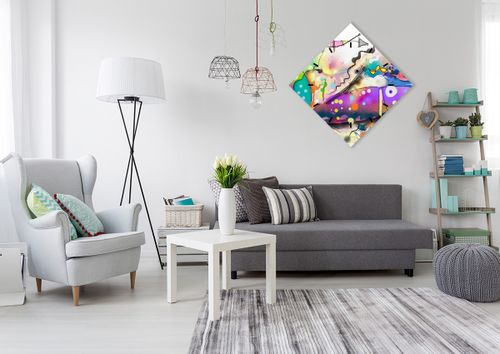 Zegar Ścienny - Ryby Pastele  - 60X60 Cm - C3Ad60X60-4096 na Arena.pl