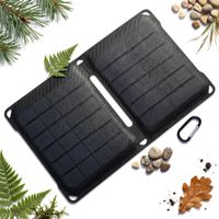 ŁADOWARKA SOLARNA TURYSTYCZNA 5V 10W DO ŁADOWANIA TELEFONOW URZĄDZEŃ 2× USB