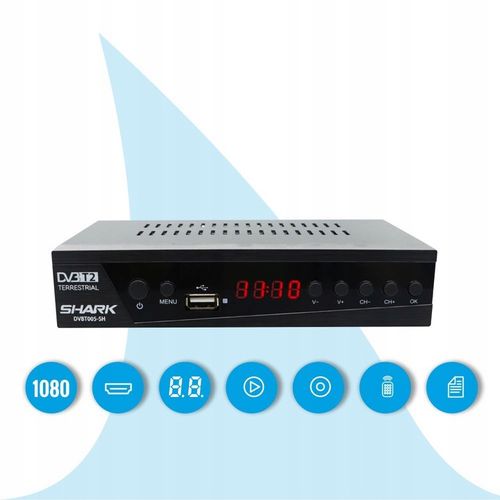 TUNER DEKODER DVBT2 TV NAZIEMNEJ DVB-T2/C HEVC H.265 FHD PILOT HDMI na Arena.pl