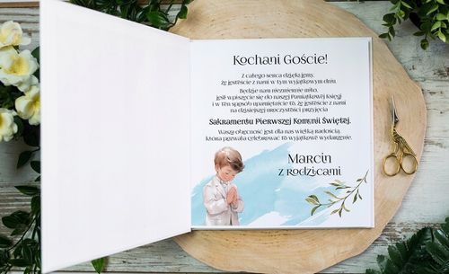 KSIĘGA GOŚCI NA KOMUNIĘDLA CHŁOPCA - PIĘKNA PAMIĄTKA NA ZDJĘCIA [w12] na Arena.pl