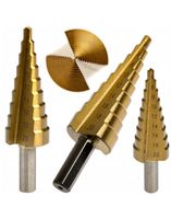 WIERTŁO STOŻKOWE STOPNIOWE STOPNIOWANE CHOINKOWE HSS TYTAN 4-20 MM WIERTŁA