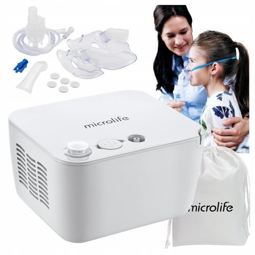 MICROLIFE INHALATOR NEBULIZATOR TŁOKOWY NEB 200 DLA DZIECI I DOROSŁYCH+ETUI na Arena.pl