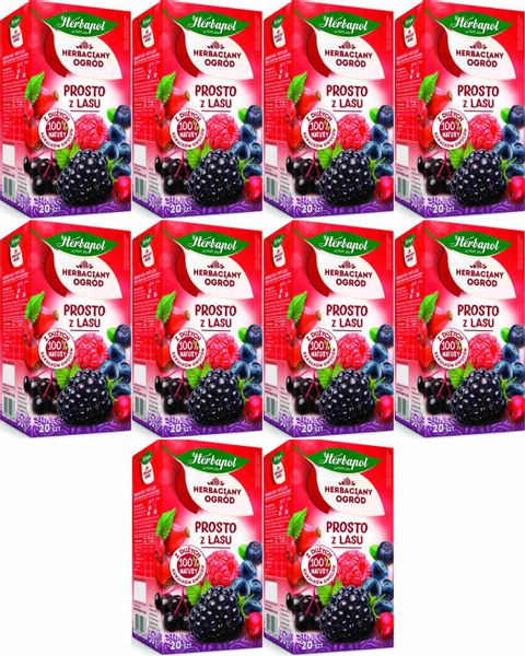 (x10) HERBAPOL Herbata Prosto z Lasu 20tb zdjęcie 1