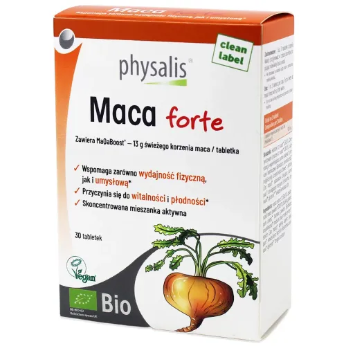 Maca Forte BIO 30 Tabletek - Physalis na Arena.pl