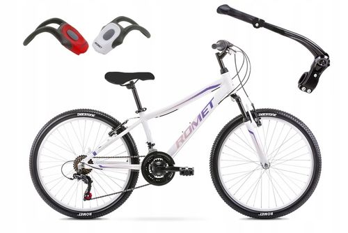 ROWER GÓRSKI MTB 24 ROMET JOLENE SHIMANO ALU OŚWIETLENIE I STOPKA GRATIS na Arena.pl