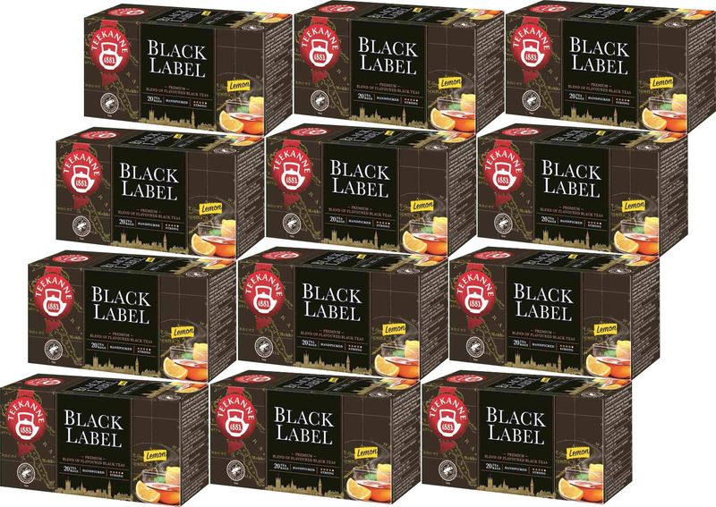 (x12) TEEKANNE Herbata Black Lemon Label 20tb zdjęcie 1