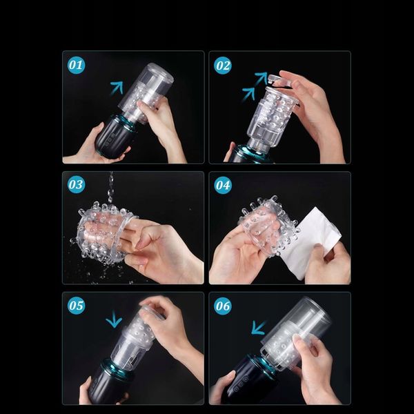 Automatyczny masturbator męski z 7 ruchami pchającymi i obrotowymi zdjęcie 4