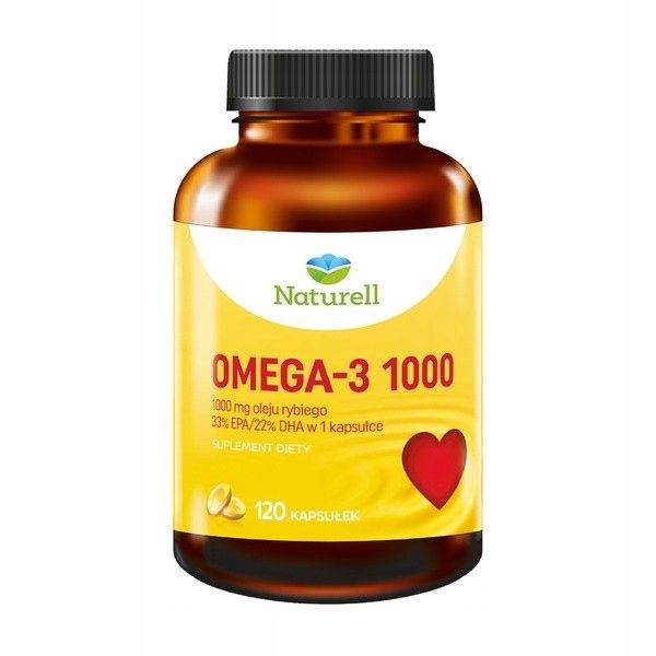 Naturell Omega-3 1000 DHA EPA tran kwasy 120x zdjęcie 1