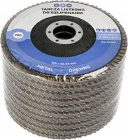 TARCZA LISTKOWA LAMELKA 125 DO SZLIFOWANIA DREWNA METALU LAMELKOWA