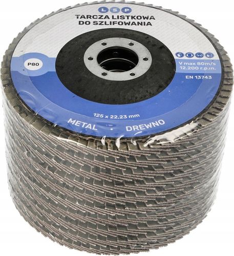 TARCZA LISTKOWA LAMELKA 125 DO SZLIFOWANIA DREWNA METALU LAMELKOWA na Arena.pl