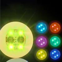 Podstawka Naklejka LED pod Butelkę Szklankę Kubek Zestaw 10 szt.