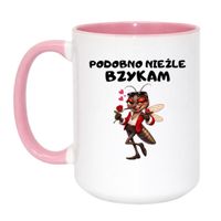 Duży Biało-Różowy 450 ml