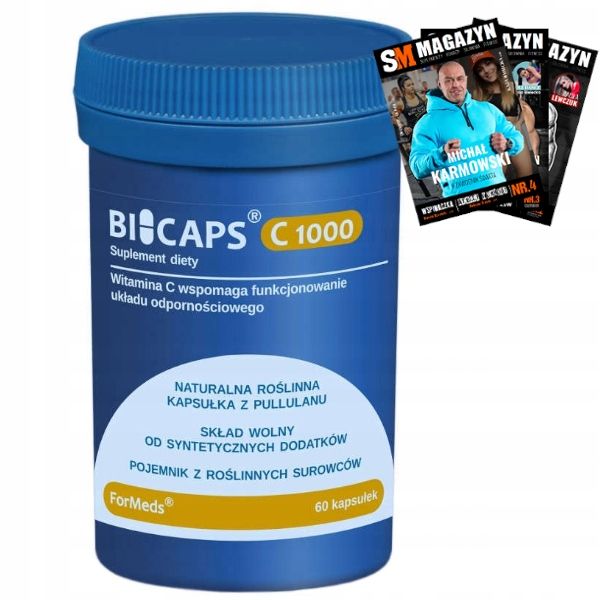 FORMEDS BICAPS WITAMINA C 1000 MG 60 KAPS KWAS ASKORBINOWY ODPORNOŚĆ zdjęcie 1