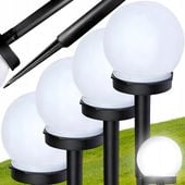 LAMPA SOLARNA KULA LAMPKI SOLARNE DO OGRODU OGRODOWE KULE WBIJANE LED 4 SZT