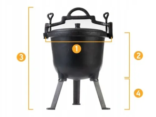 KOCIOŁEK ŻELIWNY MYŚLIWSKI GARNEK WĘGIERSKI 8L na Arena.pl