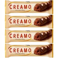 ABK Creamo Wafelek z nadzieniem o smaku orzechów laskowych 25 g x 4 sztuk