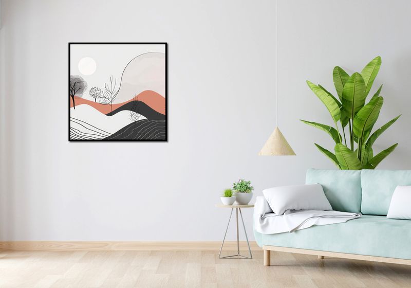 Plakat 80x80cm Półcień Widoku zdjęcie 4