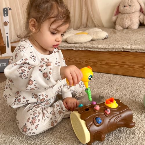 WOOPIE Magnetyczna Gra Zręcznościowa Złap Robaczka 2 Dzięcioły + 10 Robaczków na Arena.pl