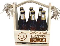 NOSIDŁO skrzynka NA PIWO prezent na urodziny z grawerem