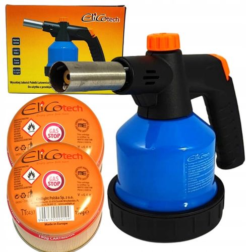 Palnik lutowniczy EliCo tech + 4 x kartusz gazowy 190g na Arena.pl