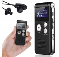 DYKTAFON CYFROWY 8GB DO NAGRYWANIA PODSŁUCH MP3 REJESTRATOR 84*35mm