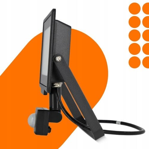 Naświetlacz LED SLIM 50W Halogen z CZUJNIK RUCHU Zmierzchu Reflektor na Arena.pl