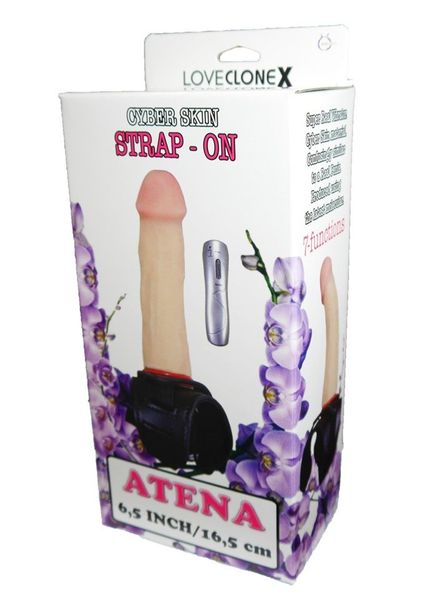 Proteza Penisa Z Wibracją Dla Kobiet - Loveclonex Atena 6,5" zdjęcie 7