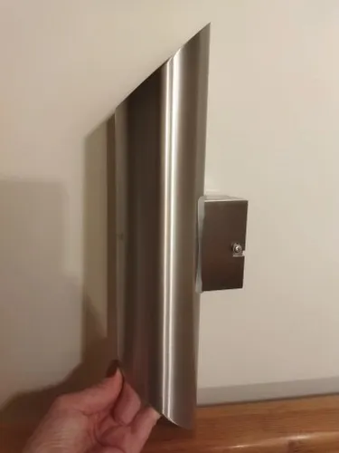 Kinkiet ogrodowy Eglo odcienie szarości i srebra zintegrowane źródło LED 7W na Arena.pl