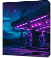 Obraz 50x60cm Moc Neonowej Nocy