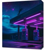 Obraz 50x60cm Moc Neonowej Nocy