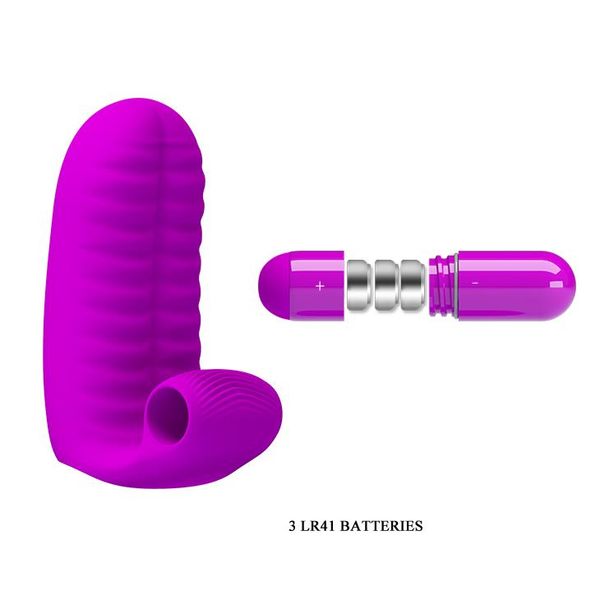 PRETTY LOVE - Abbott Double finger silicone Vibrator zdjęcie 6