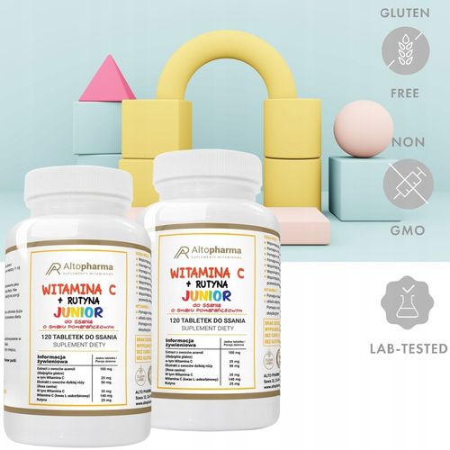 WITAMINA C + RUTYNA DLA DZIECI DO SSANIA 2x120tab na Arena.pl