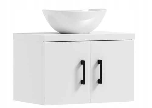 Szafka łazienkowa wisząca MARKUS 80 biała z umywalką Eliza B (W2) na Arena.pl