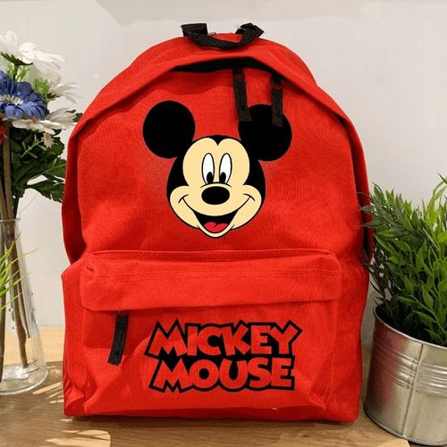 Zestaw Do Szkoły Czerwony Plecak + Piórnik + Pin MICKEY MOUSE Bajka Wzory na Arena.pl