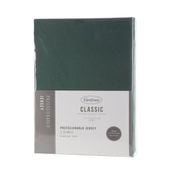 Prześcieradło z gumką CLASSIC jersey 90X200 cm butelkowa zieleń
