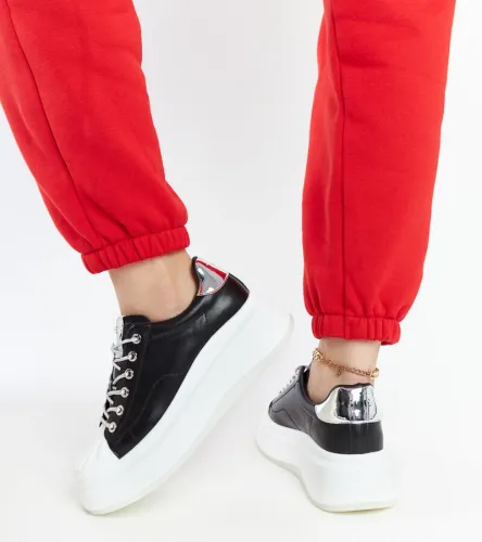 Czarne sneakersy na platformie GOE NN2N4034 38 na Arena.pl
