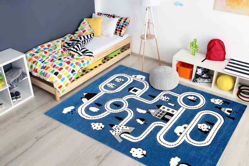 RUG/LU/TINIES/TOWN/BLUE/80x150 zdjęcie 2