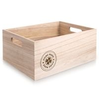 Skrzynka Drewniana do Przechowywania na Kosmetyki Artykuły Biurowe 26x16x11