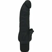 get real classic stim czarny - anatomiczny wibrator z dodatkową stymulacją