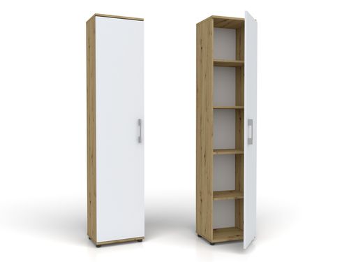 Regał G 40 1D Dab Artisan + białe drzwi na Arena.pl