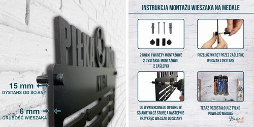 Wieszak na medale TANIEC twoje imię dowolny tekst 278.1 na Arena.pl