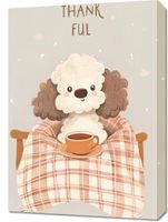 Obraz 50x70cm Wzory dla Dzieci, Dziewczynki i Chłopca - Kocyk