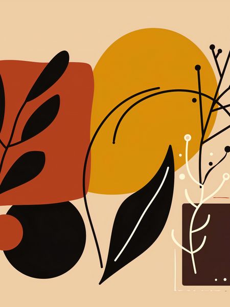 Plakat 60x80cm Ciepłe Kontury zdjęcie 1